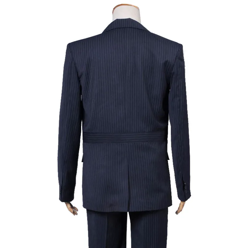 Doctor Who 10th Doctor Cosplay Costume Tenth Doctor Coat Blue Wool Trousers Suit