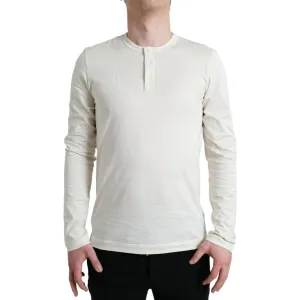 Dolce & Gabbana Elegant Off White Cotton Sweater