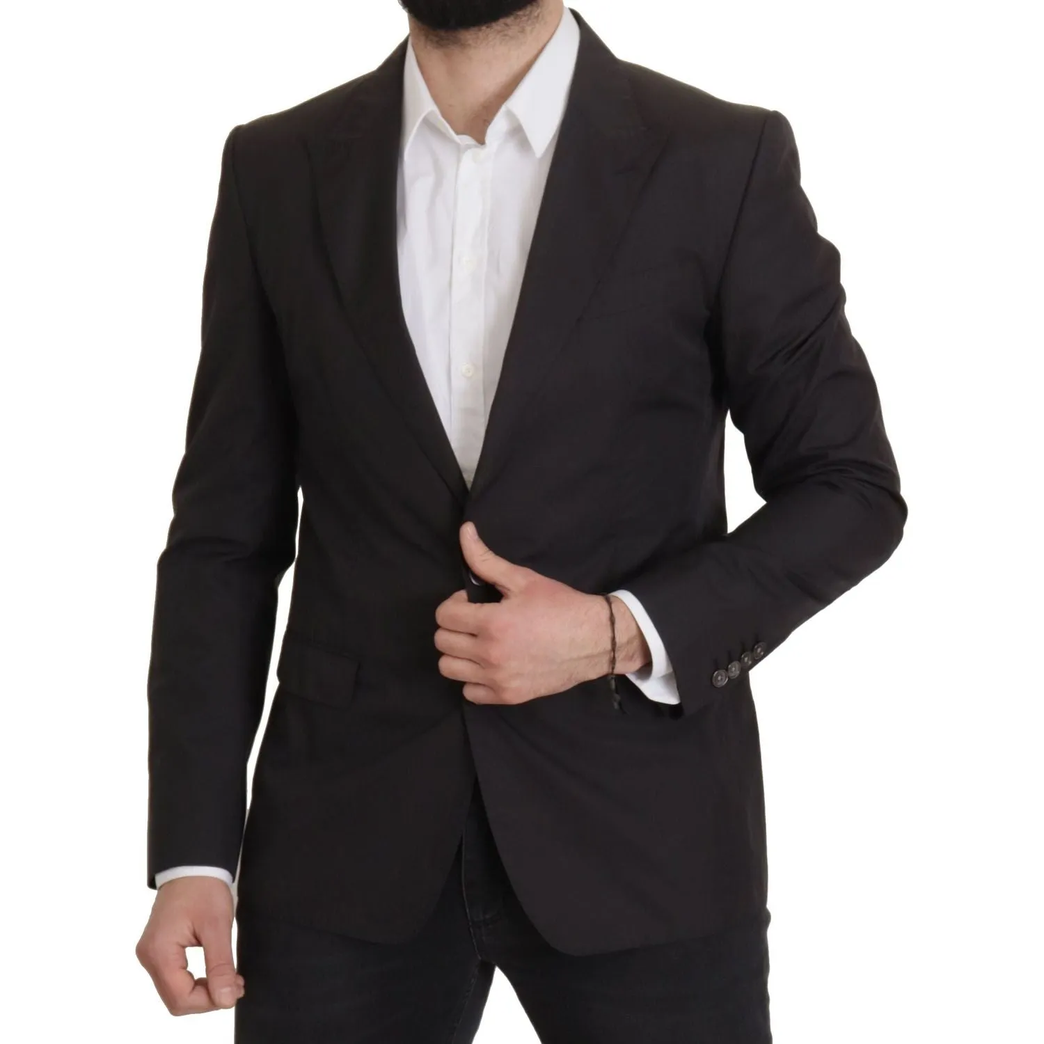 Dolce & Gabbana Elegant Taormina Black Cotton Blazer