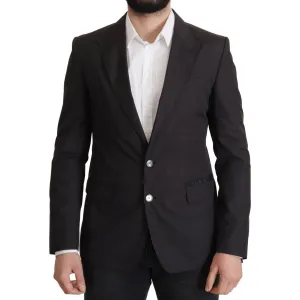 Dolce & Gabbana Elegant Taormina Black Cotton Blazer