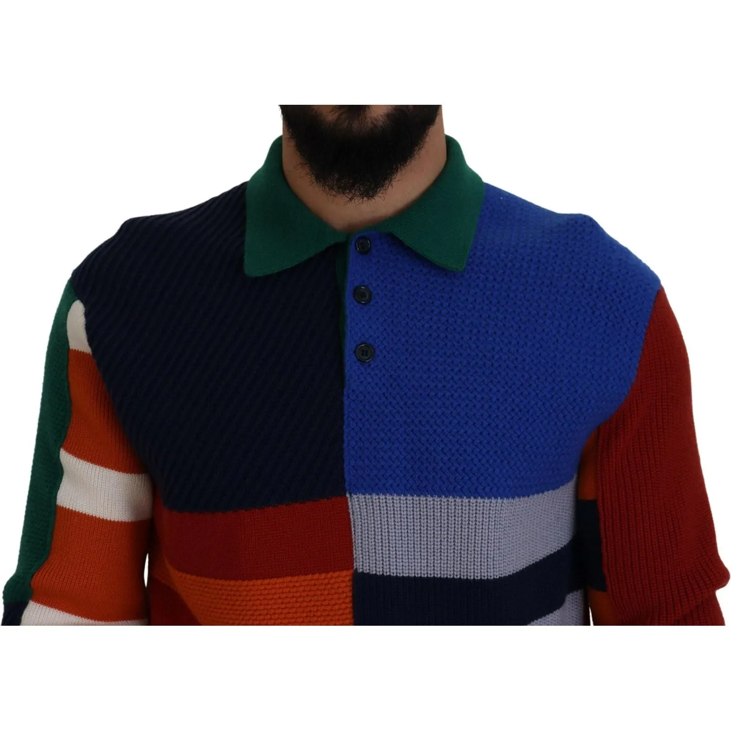 Dolce & Gabbana Pullover Sweater in Multicolor Stripes