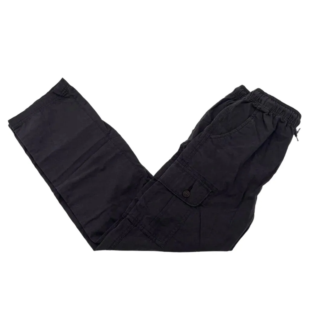 Drawstring Waist Cargo Pants