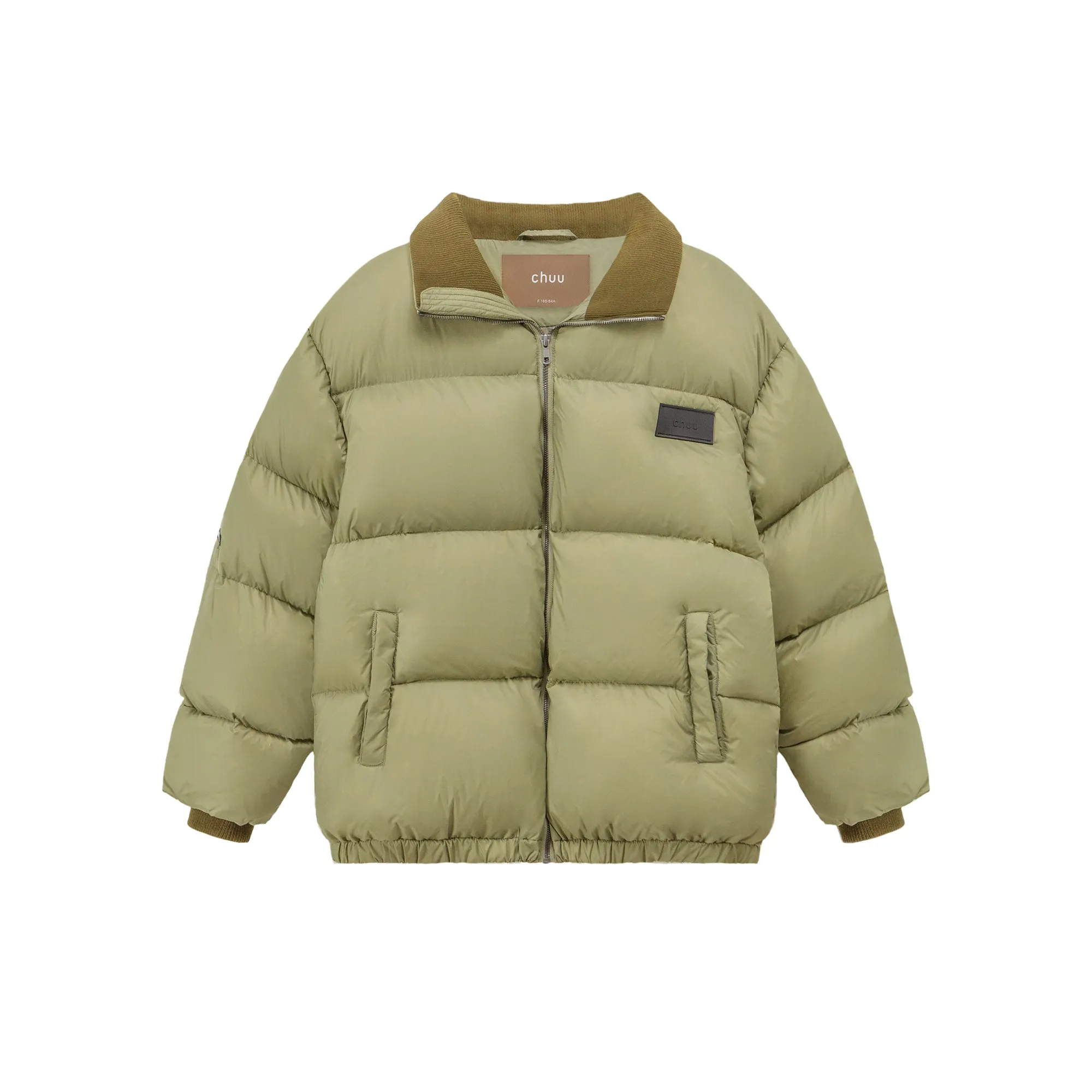 Duck Down High Neck Padded Coat