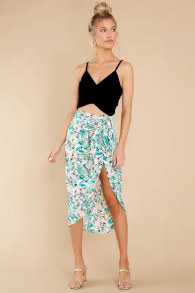 Easily Enchanting Light Green Hirst Sarong Skirt