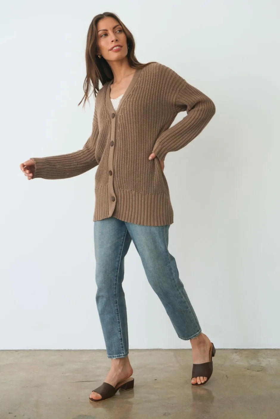 Emily Cardigan in Mocha