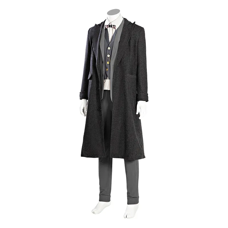 Fantastic Beasts The Secrets of Dumbledore Cosplay Newt Scamander Costume Halloween Outfit