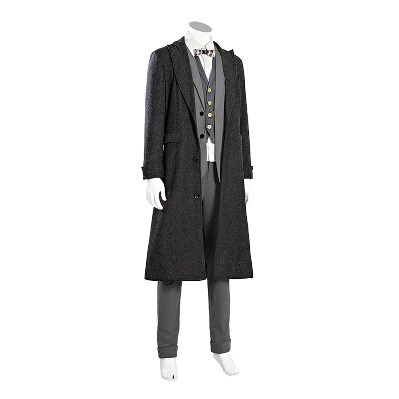 Fantastic Beasts The Secrets of Dumbledore Cosplay Newt Scamander Costume Halloween Outfit