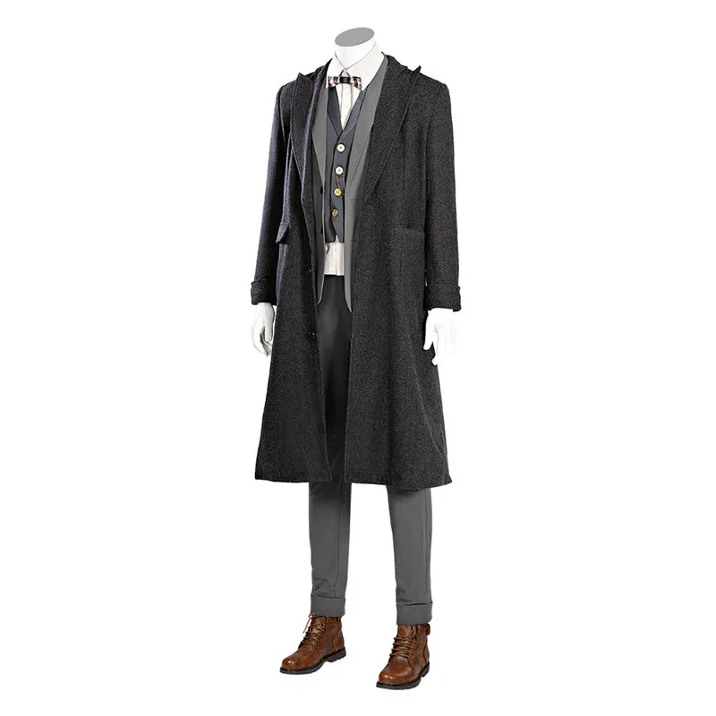 Fantastic Beasts The Secrets of Dumbledore Cosplay Newt Scamander Costume Halloween Outfit