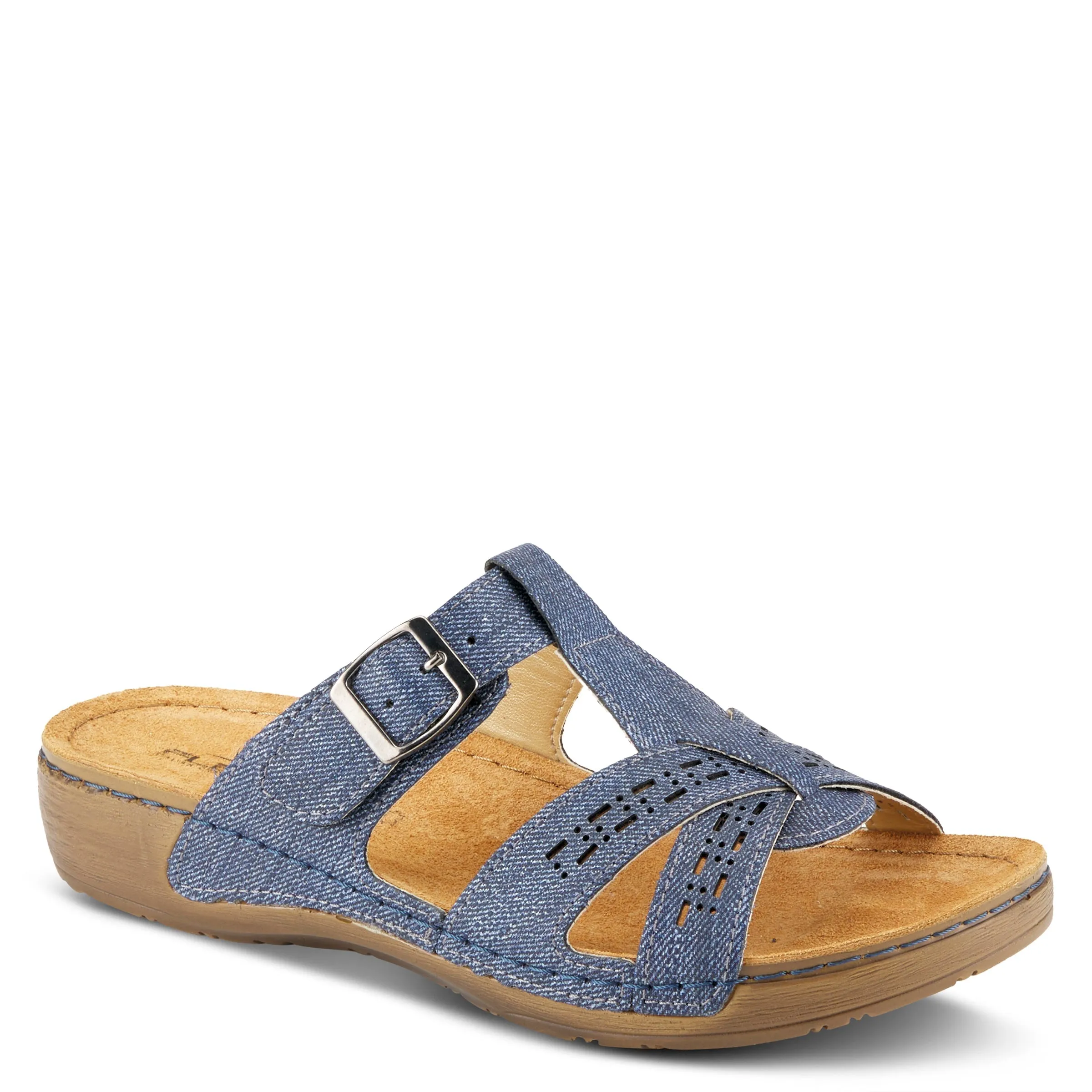 FLEXUS NERY-JEANS SLIDE SANDAL