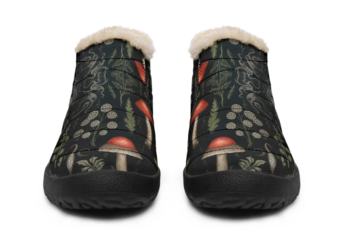 Foraging Winter Sneakers - Warm & Easy Slip-On Shoes Lined with Vegan Wool with Anti-Slip Soles