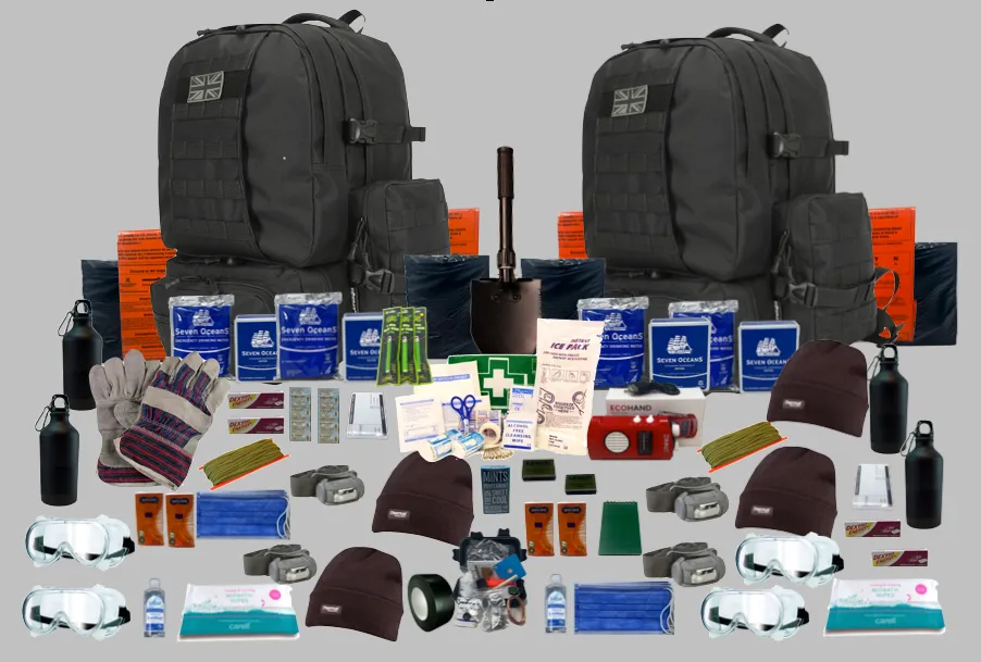 Four Person 72hr Emergency Survival "Bug Out Bag"