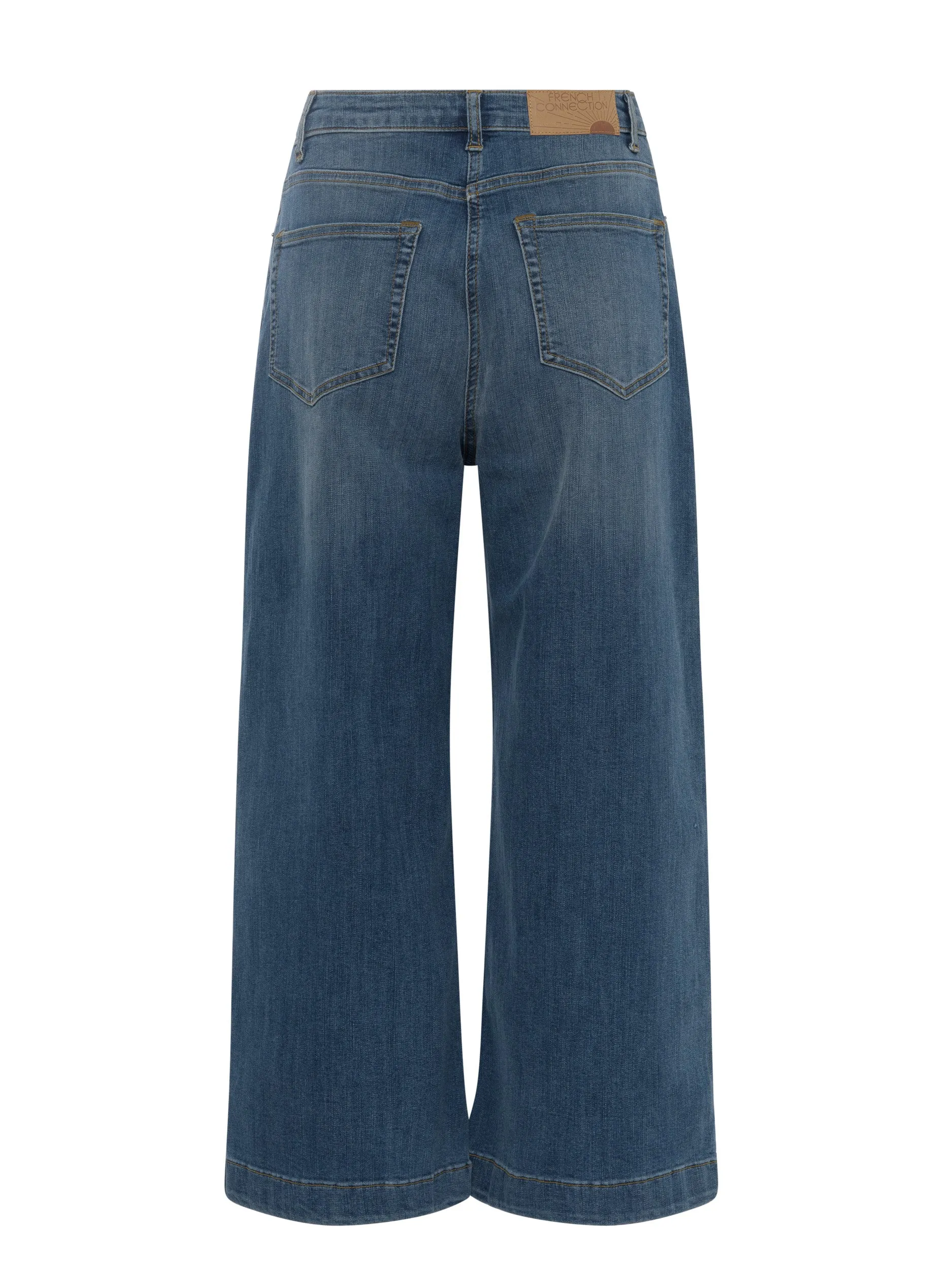 French Connection Comfort Culottes 74SAQ - Mid Blue