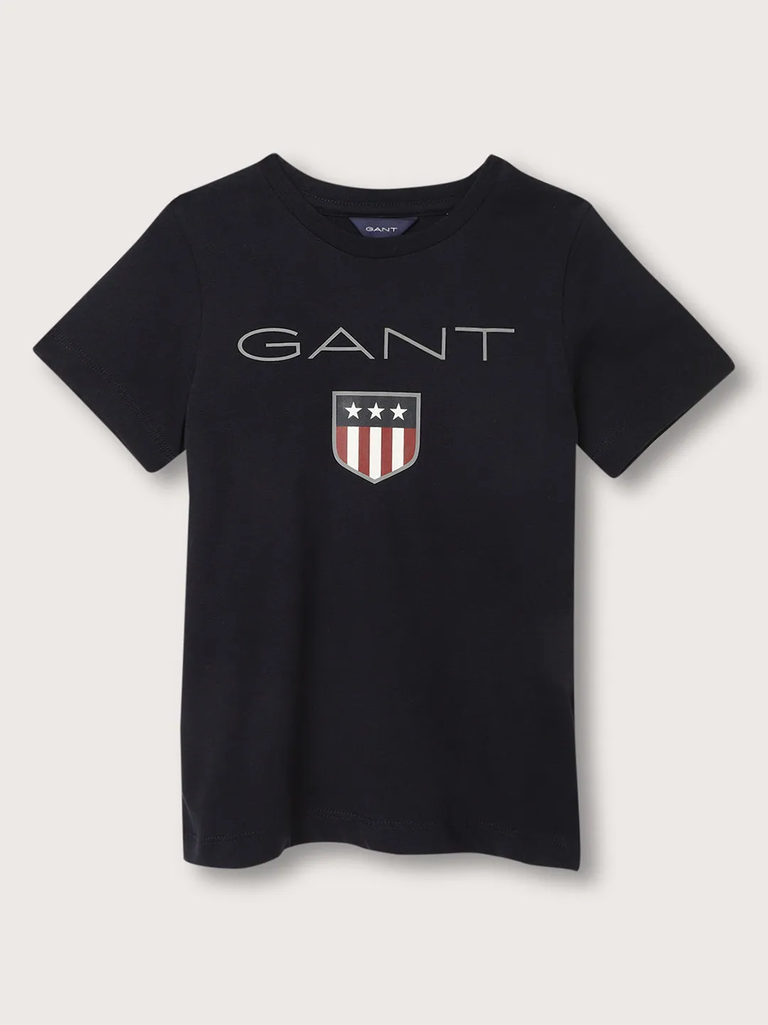 Gant Kids Navy Logo Regular Fit T-Shirt