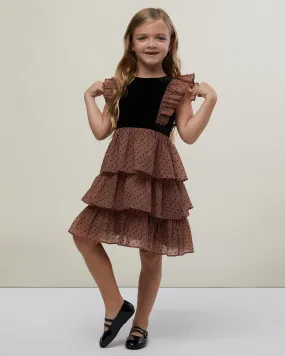 Girls Ruffle Tiered Dress