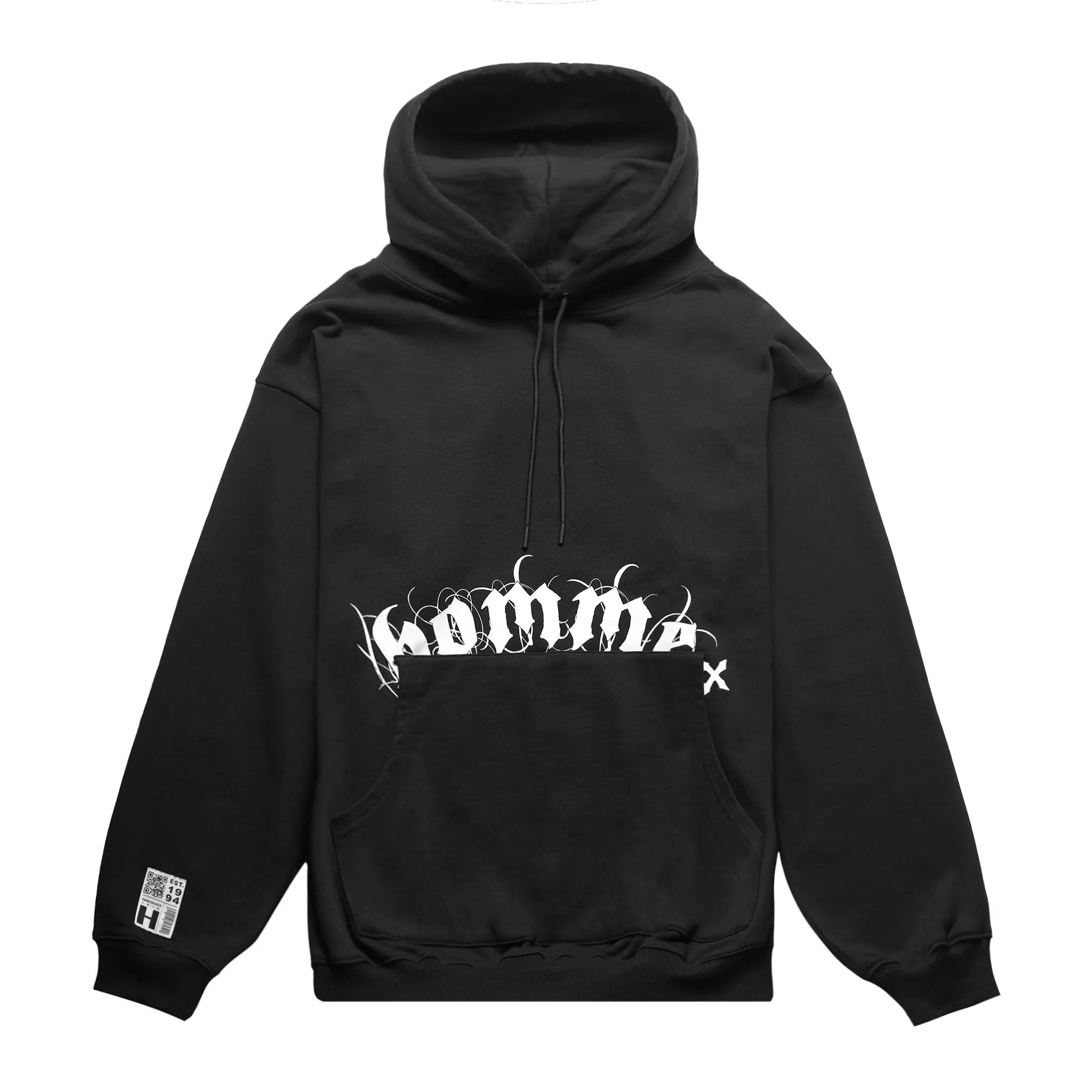 Gothic Print Hoodie