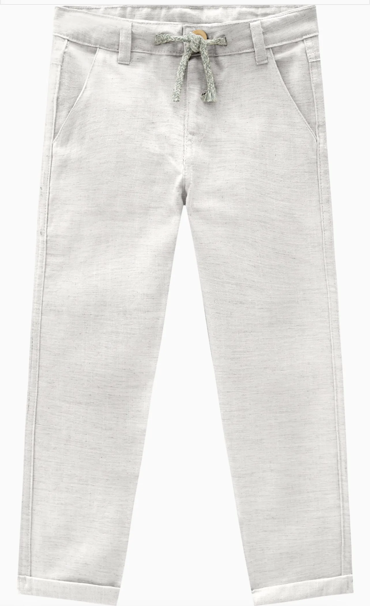 Gray linen pants