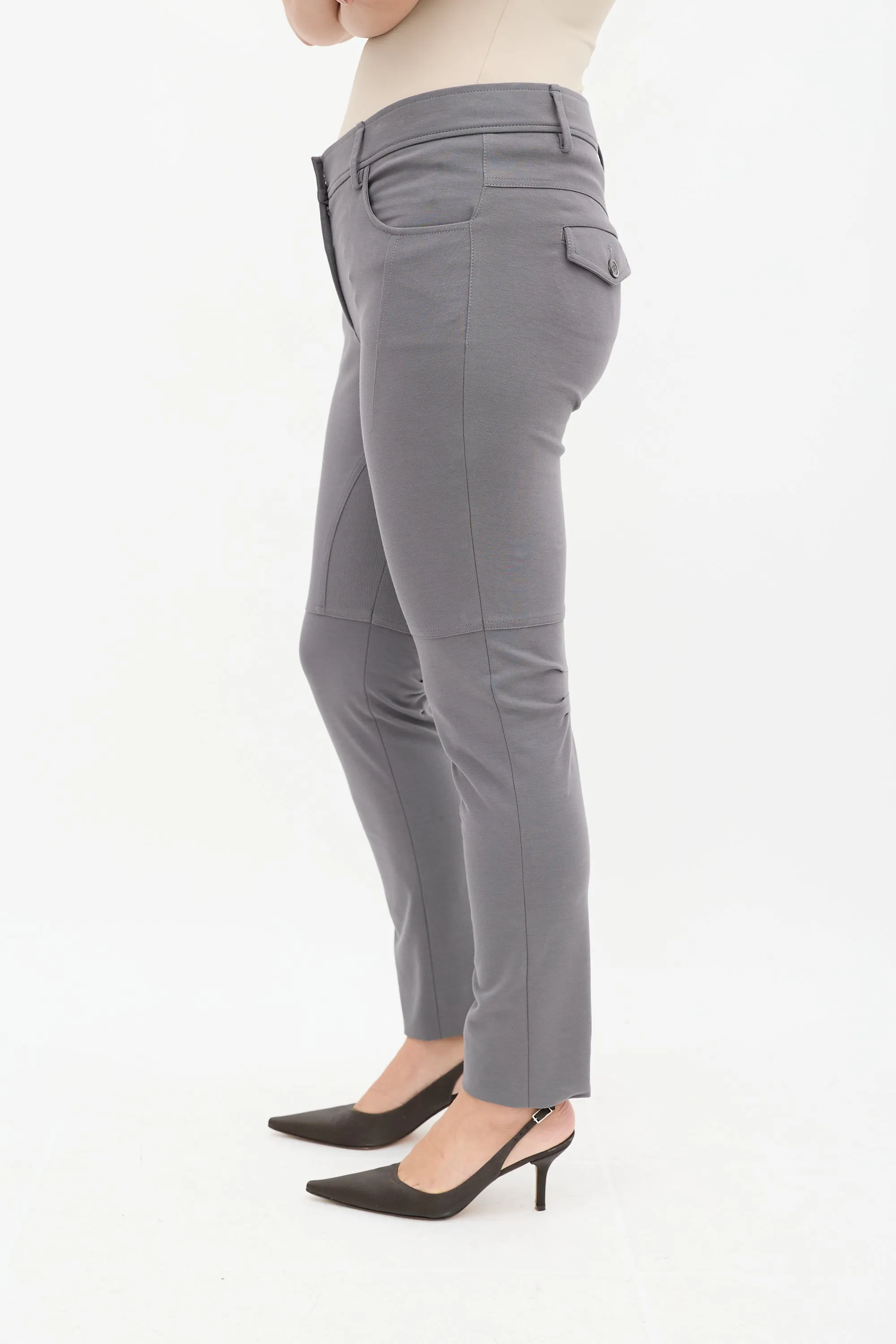 Grey Cargo Slim Trouser