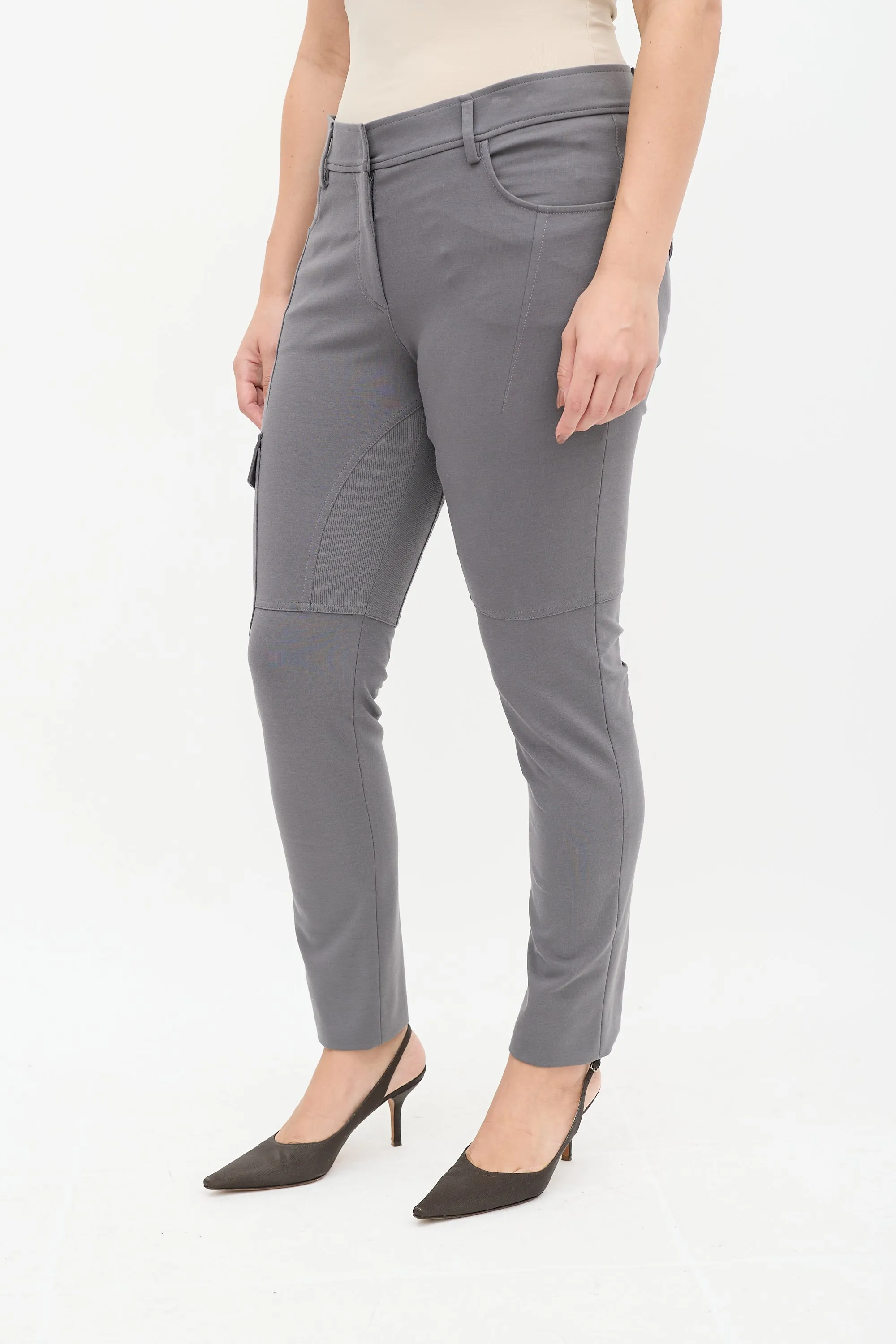 Grey Cargo Slim Trouser