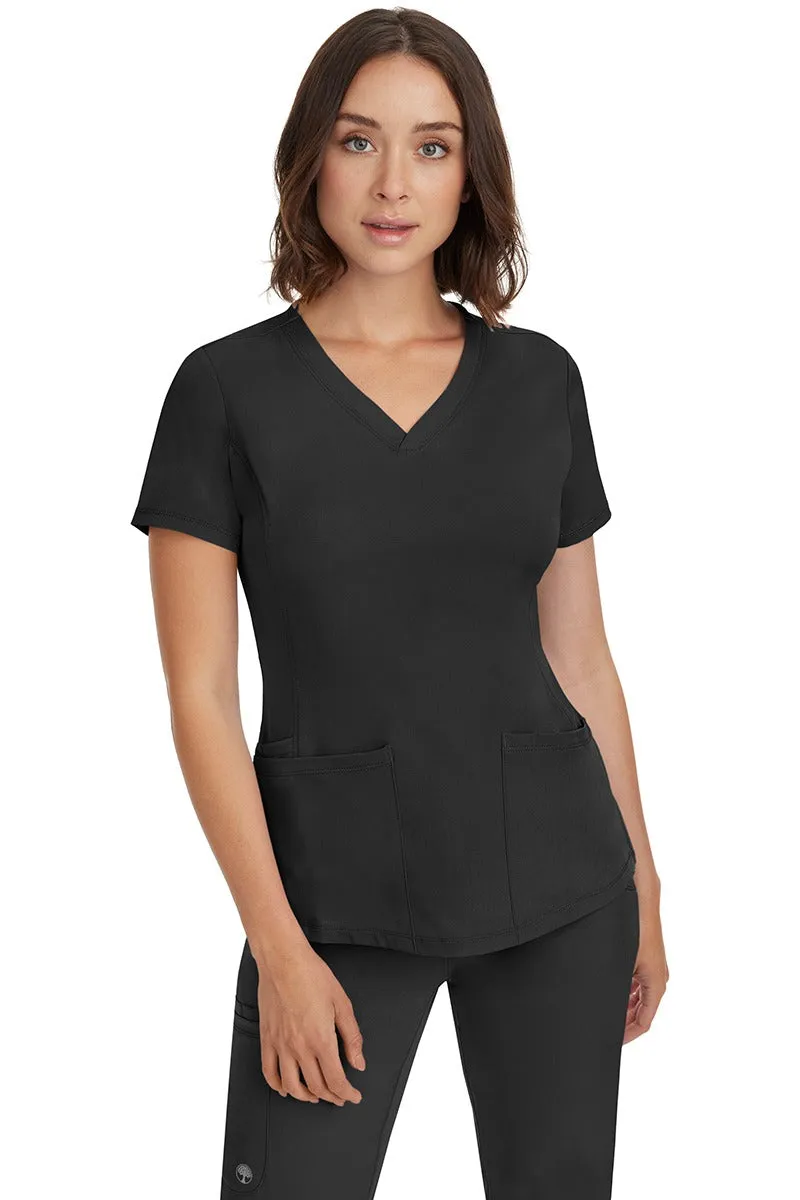 HH Works Women's Scrub Set Monica Top & Petite Rebecca Pant | Black