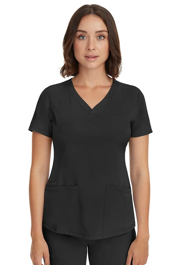 HH Works Women's Scrub Set Monica Top & Petite Rebecca Pant | Black