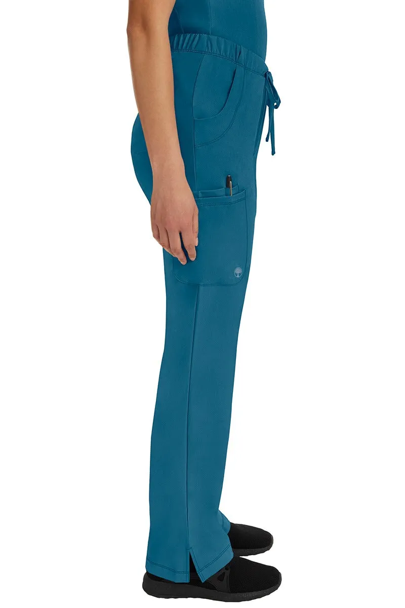 HH Works Women's Scrub Set Monica Top & Petite Rebecca Pant | Caribbean