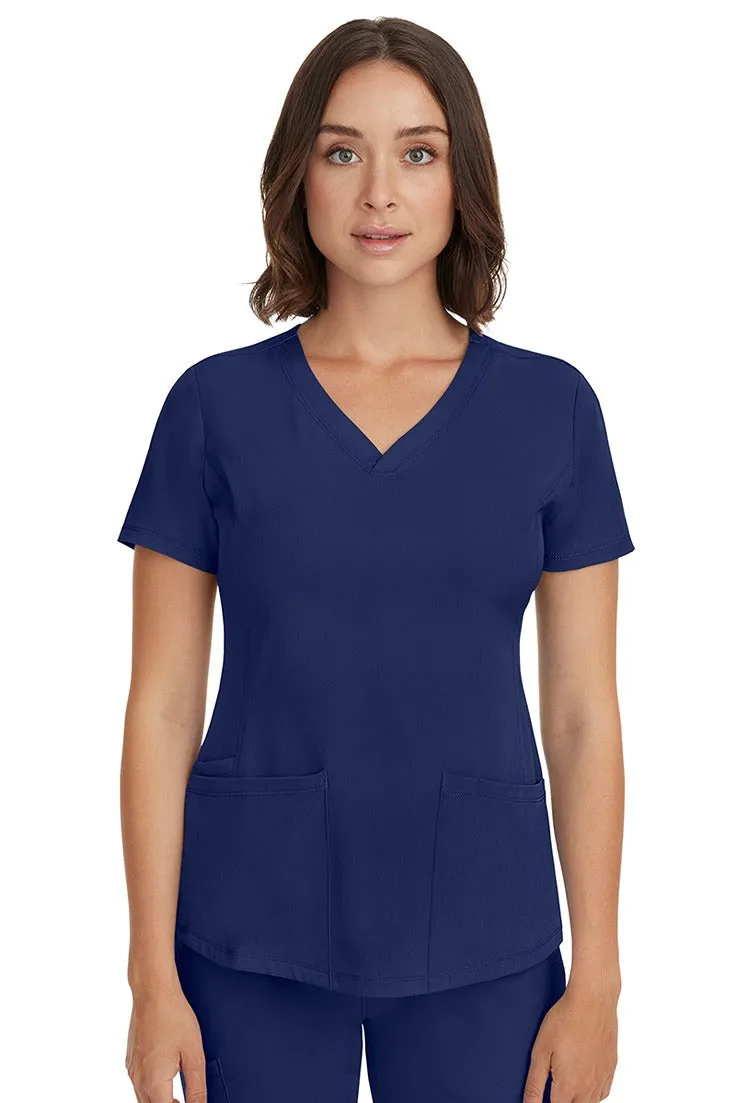 HH Works Women's Scrub Set Monica Top & Petite Rebecca Pant | Navy