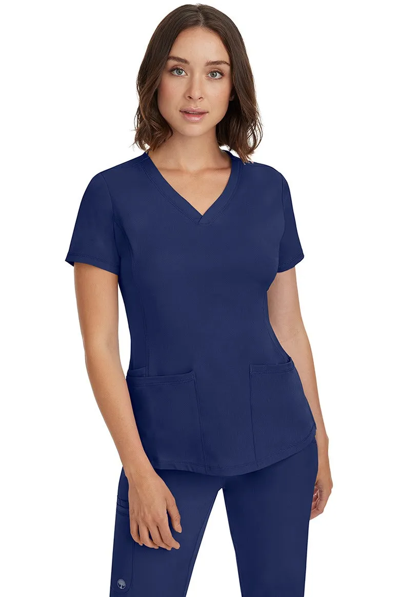 HH Works Women's Scrub Set Monica Top & Petite Rebecca Pant | Navy