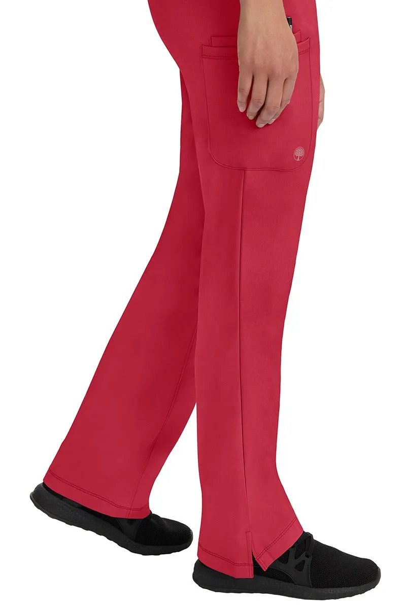 HH Works Women's Scrub Set Monica Top & Petite Rebecca Pant | Red