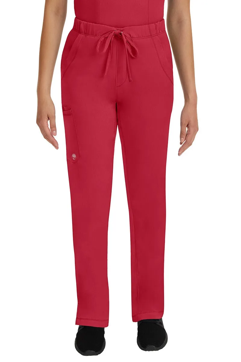 HH Works Women's Scrub Set Monica Top & Petite Rebecca Pant | Red