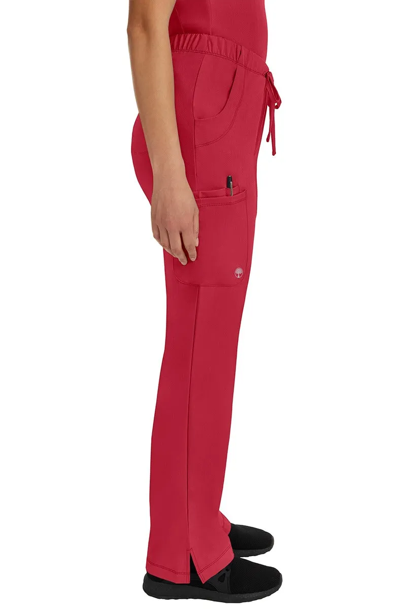 HH Works Women's Scrub Set Monica Top & Petite Rebecca Pant | Red