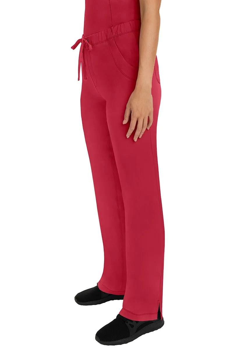 HH Works Women's Scrub Set Monica Top & Petite Rebecca Pant | Red