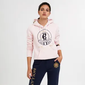 Holland Cooper Heritage Ladies Hoodie Sweat Top in Blush