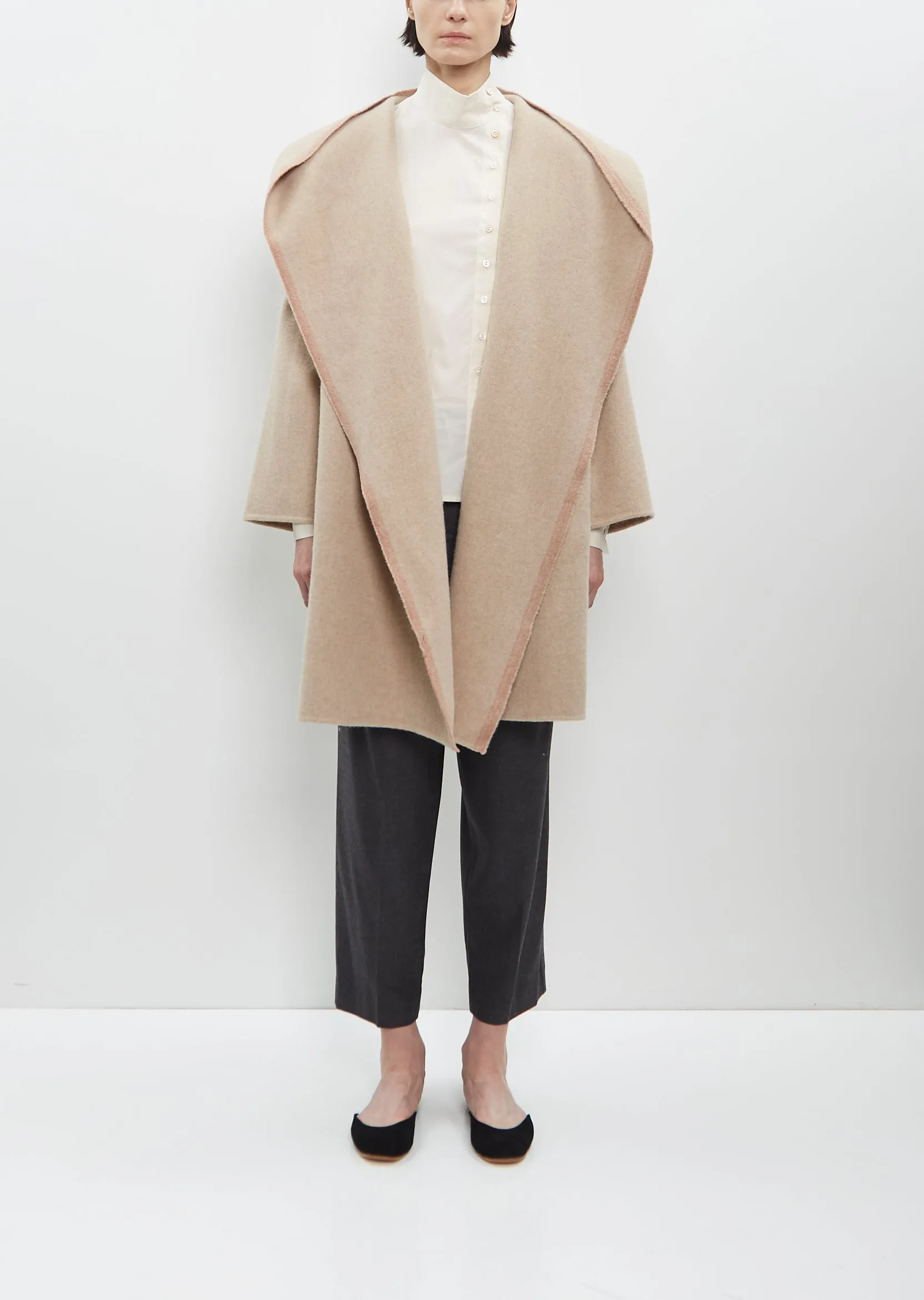 Hooded Coat with Cimossa — Oatmeal