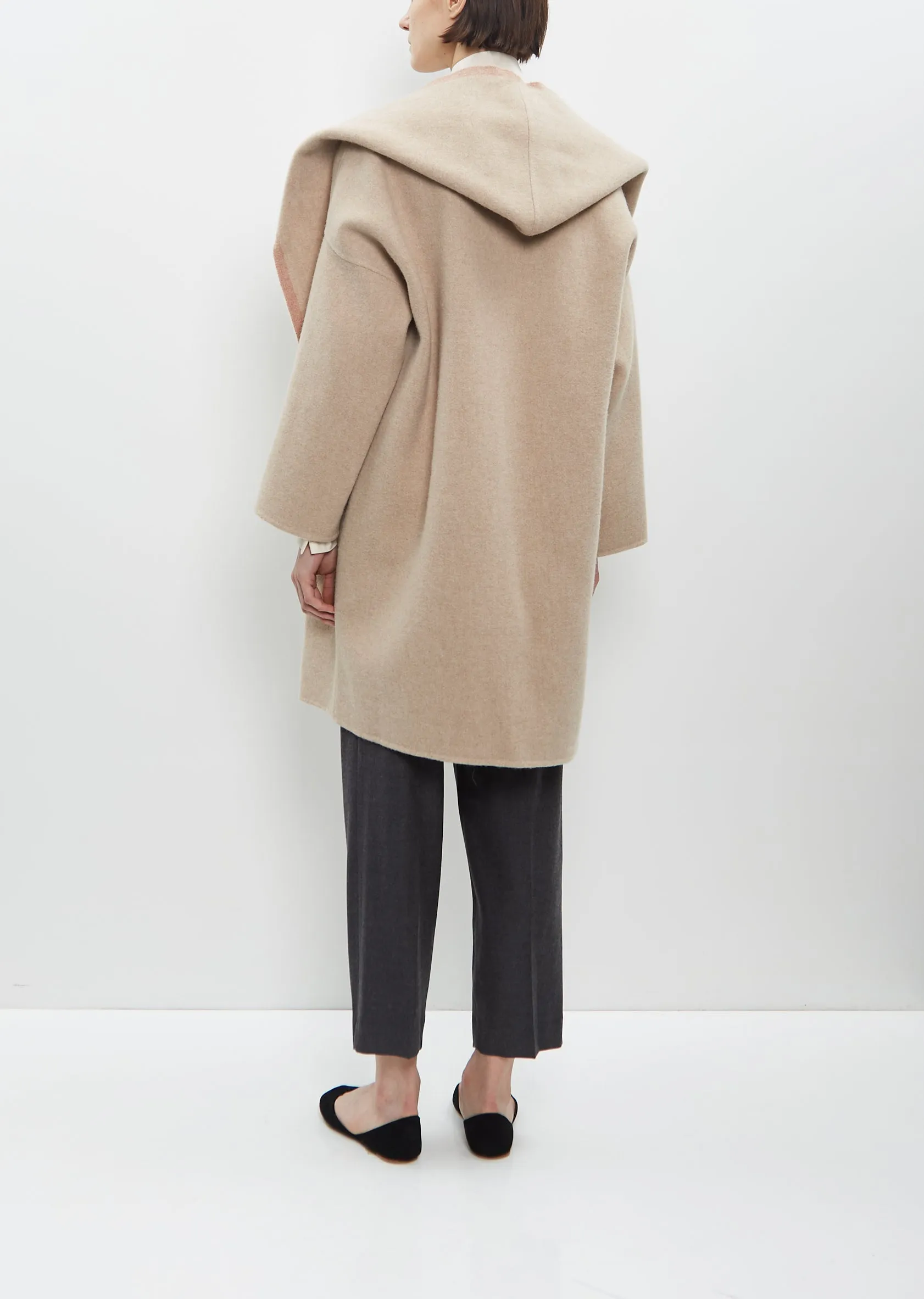 Hooded Coat with Cimossa — Oatmeal