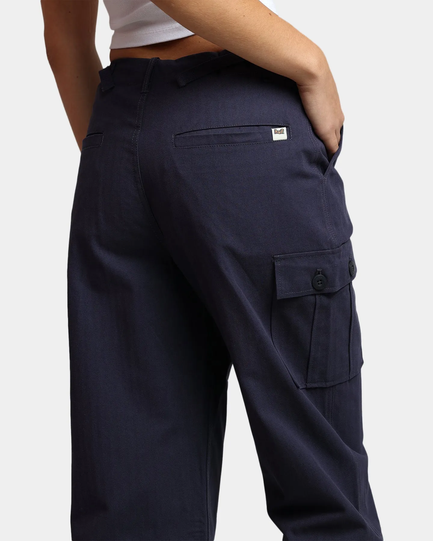 HUF Women's Double Knee Cargo Pants Navy