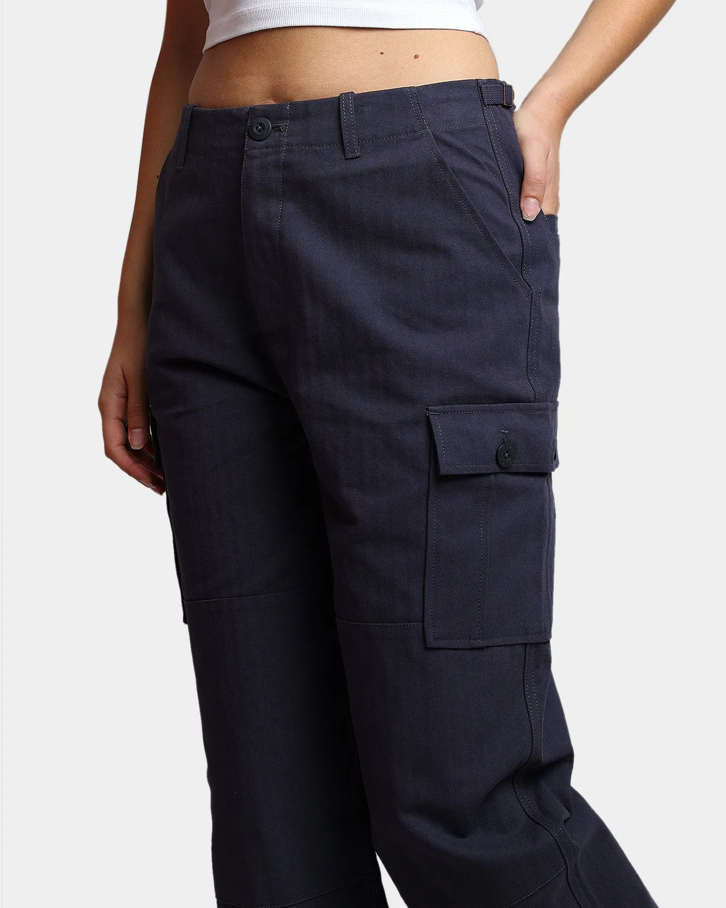 HUF Women's Double Knee Cargo Pants Navy