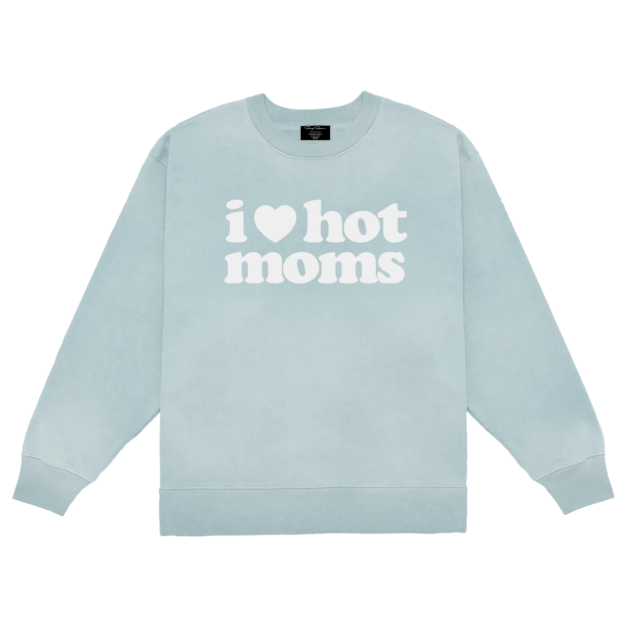 I Heart Hot Moms Wash Crewneck