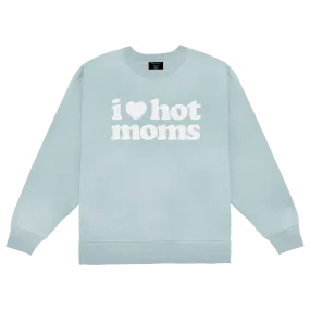 I Heart Hot Moms Wash Crewneck