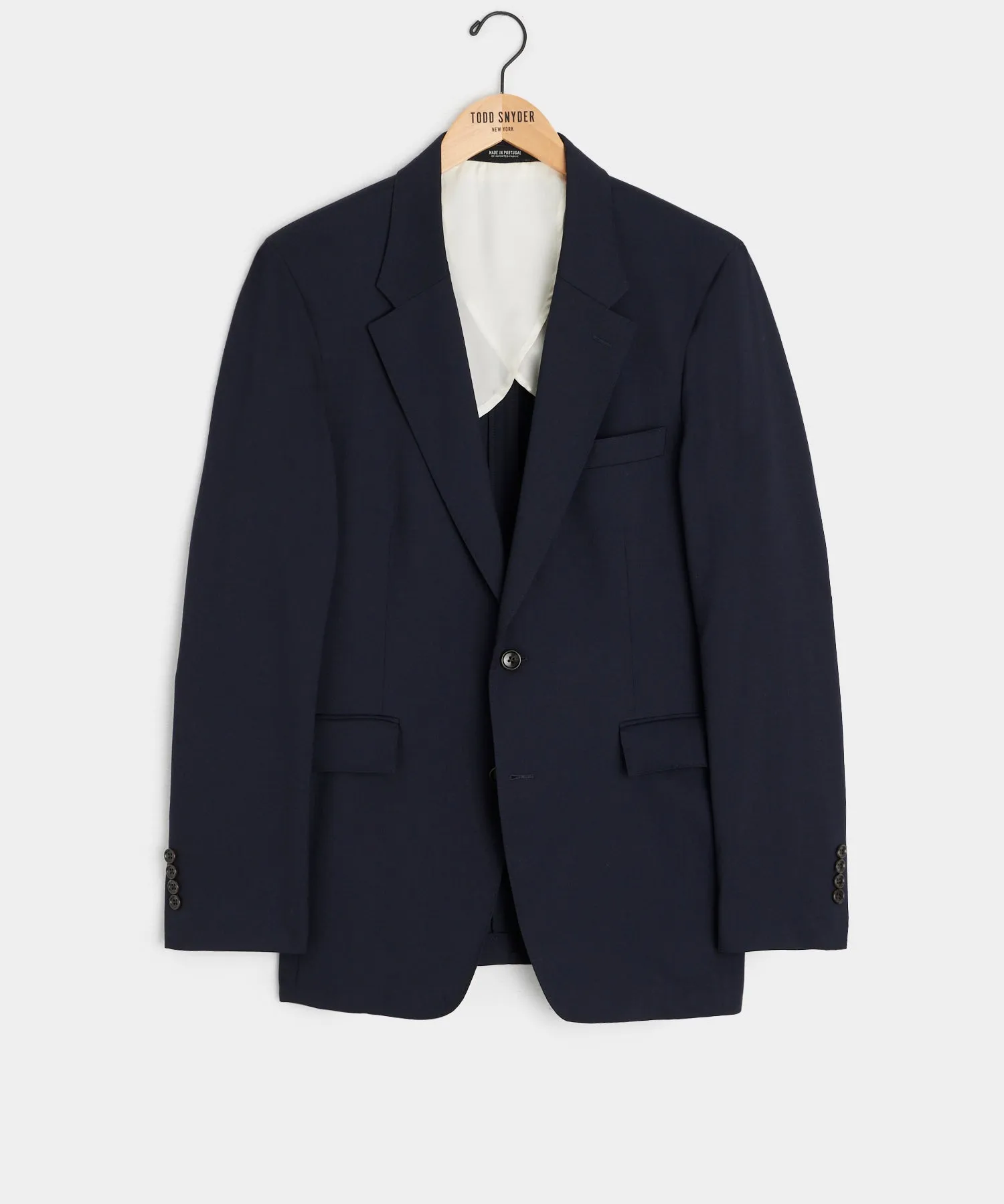 Italian Gabardine Sutton Jacket in Navy