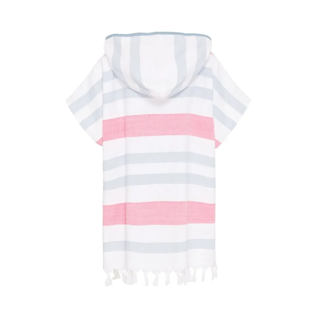 Kids Bondi Beach Poncho - White / Dubarry