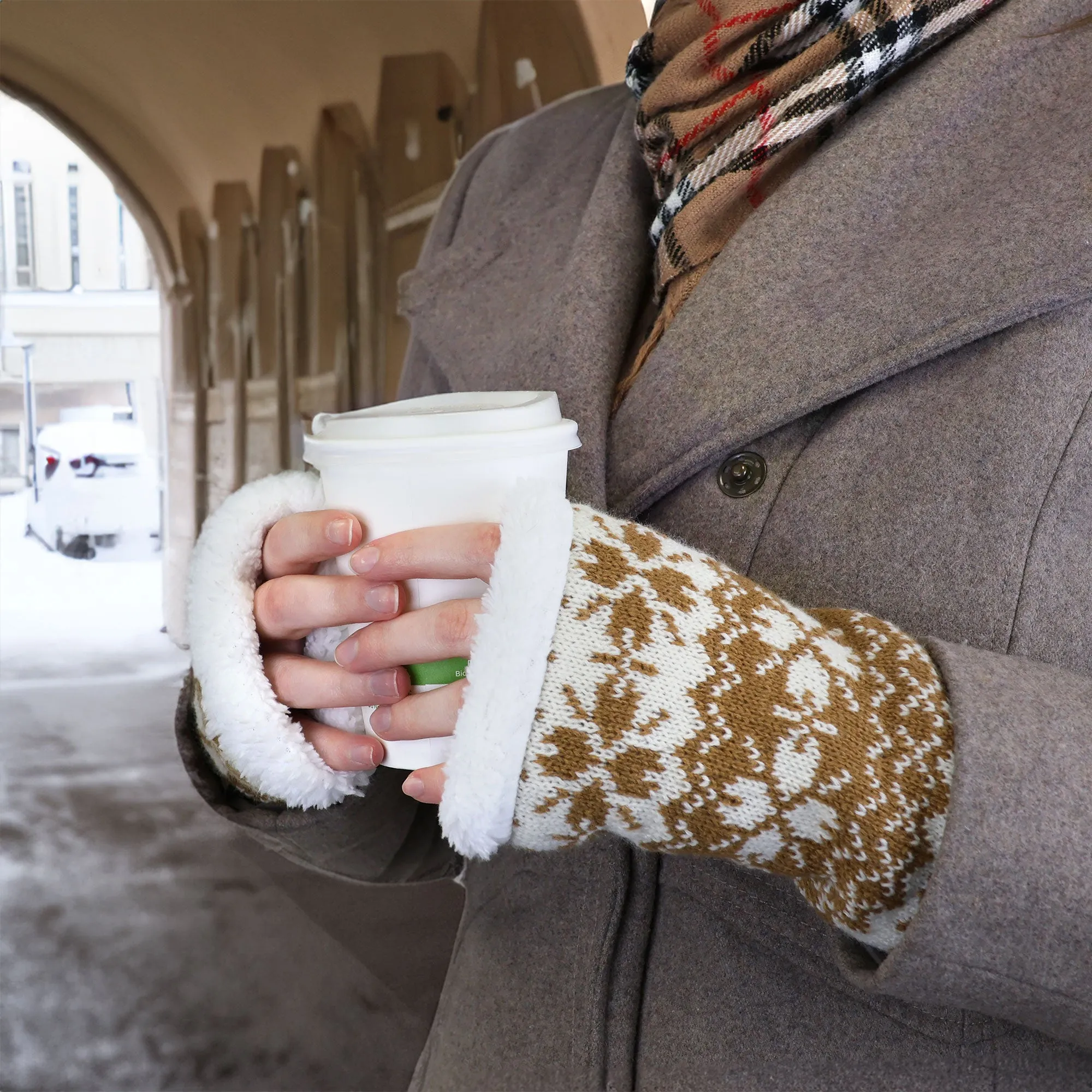 Lined Fingerless Gloves and Arm Warmers