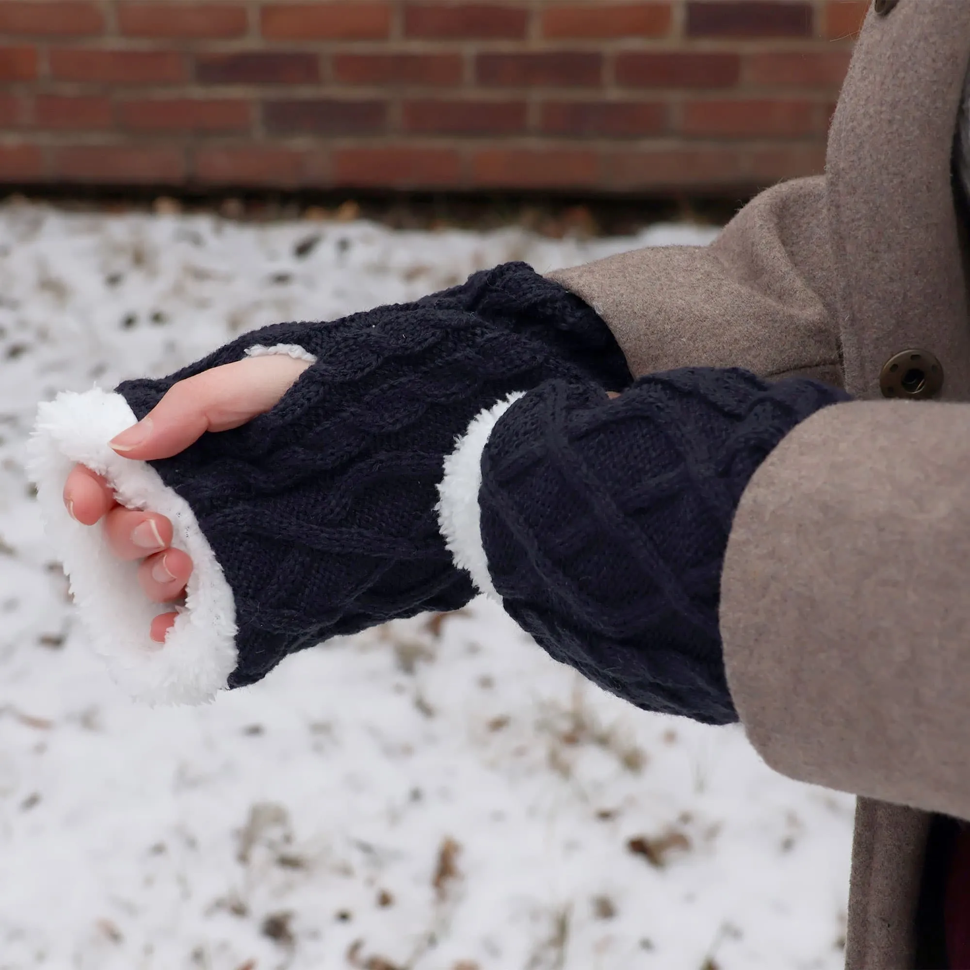 Lined Fingerless Gloves and Arm Warmers