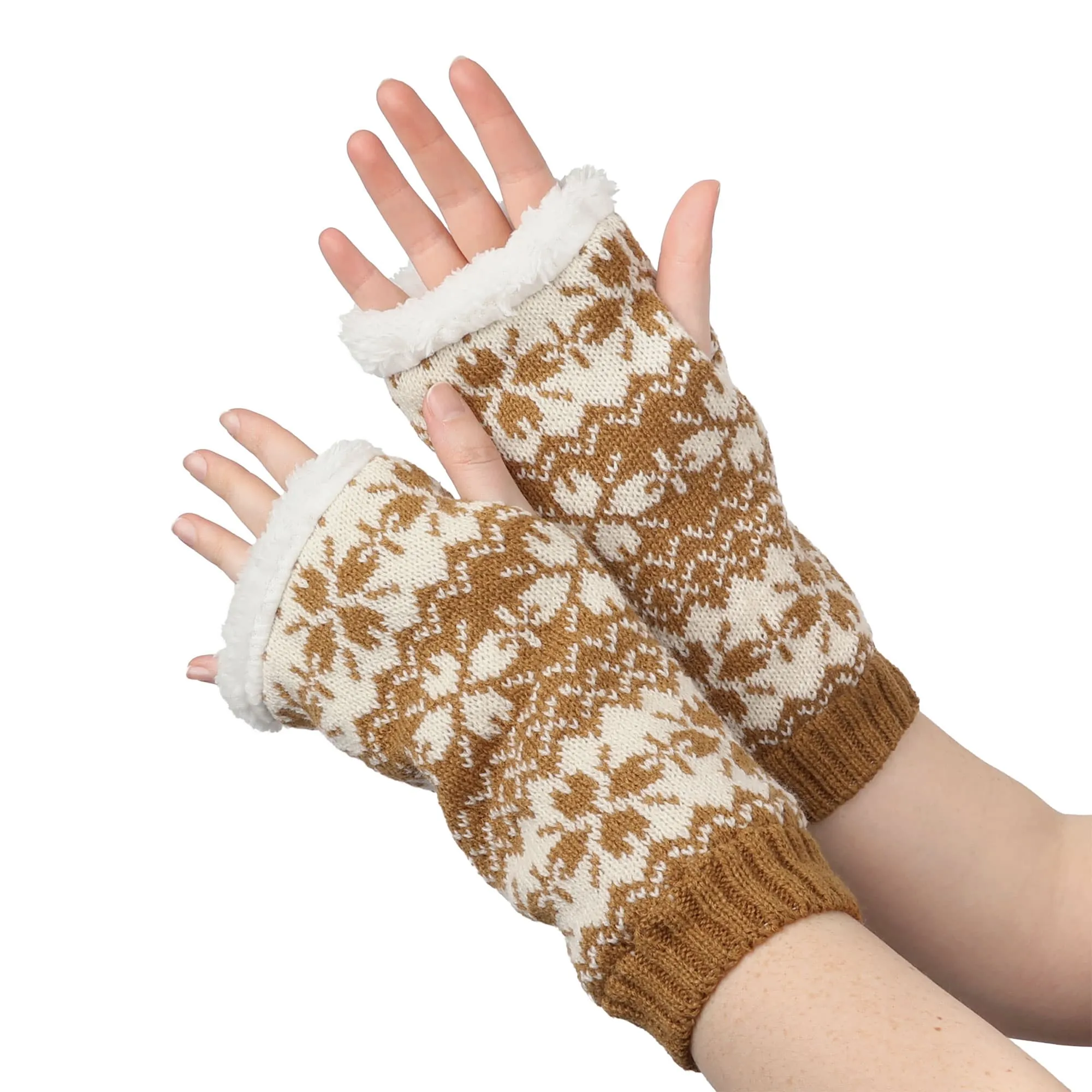 Lined Fingerless Gloves and Arm Warmers