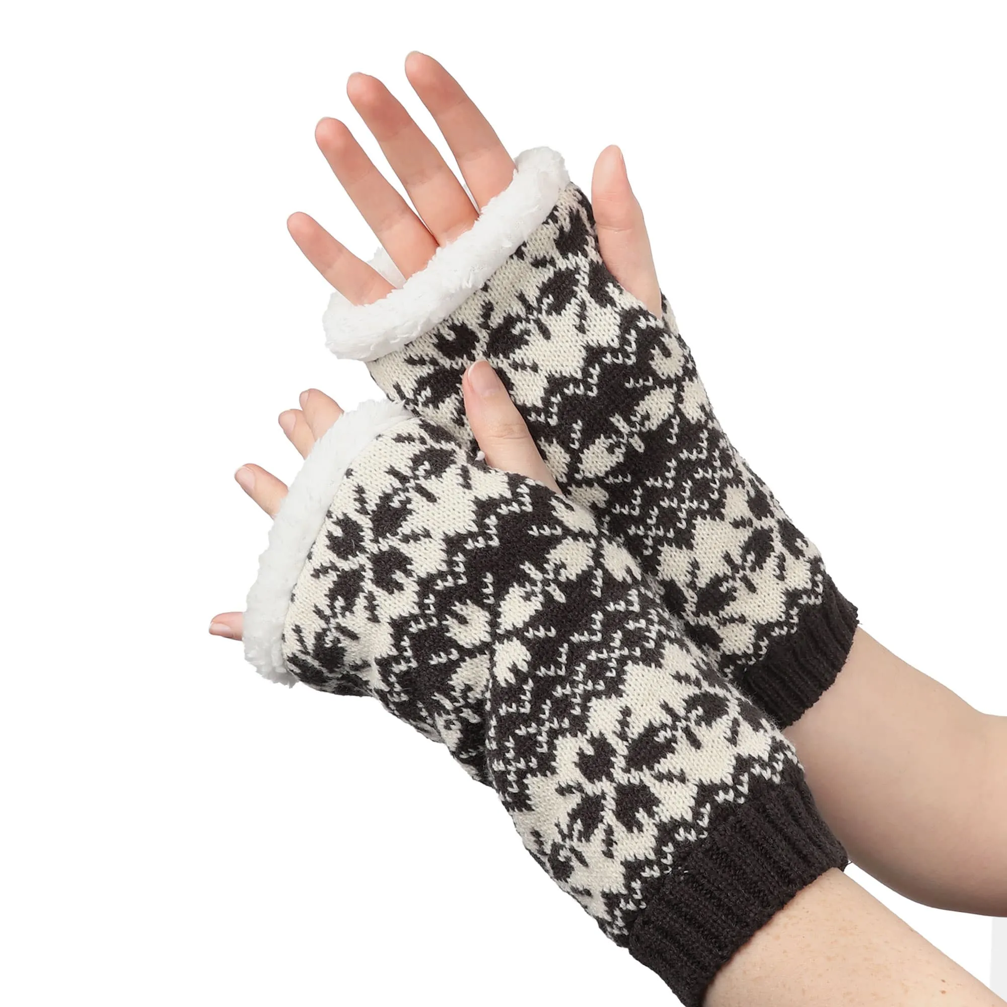 Lined Fingerless Gloves and Arm Warmers