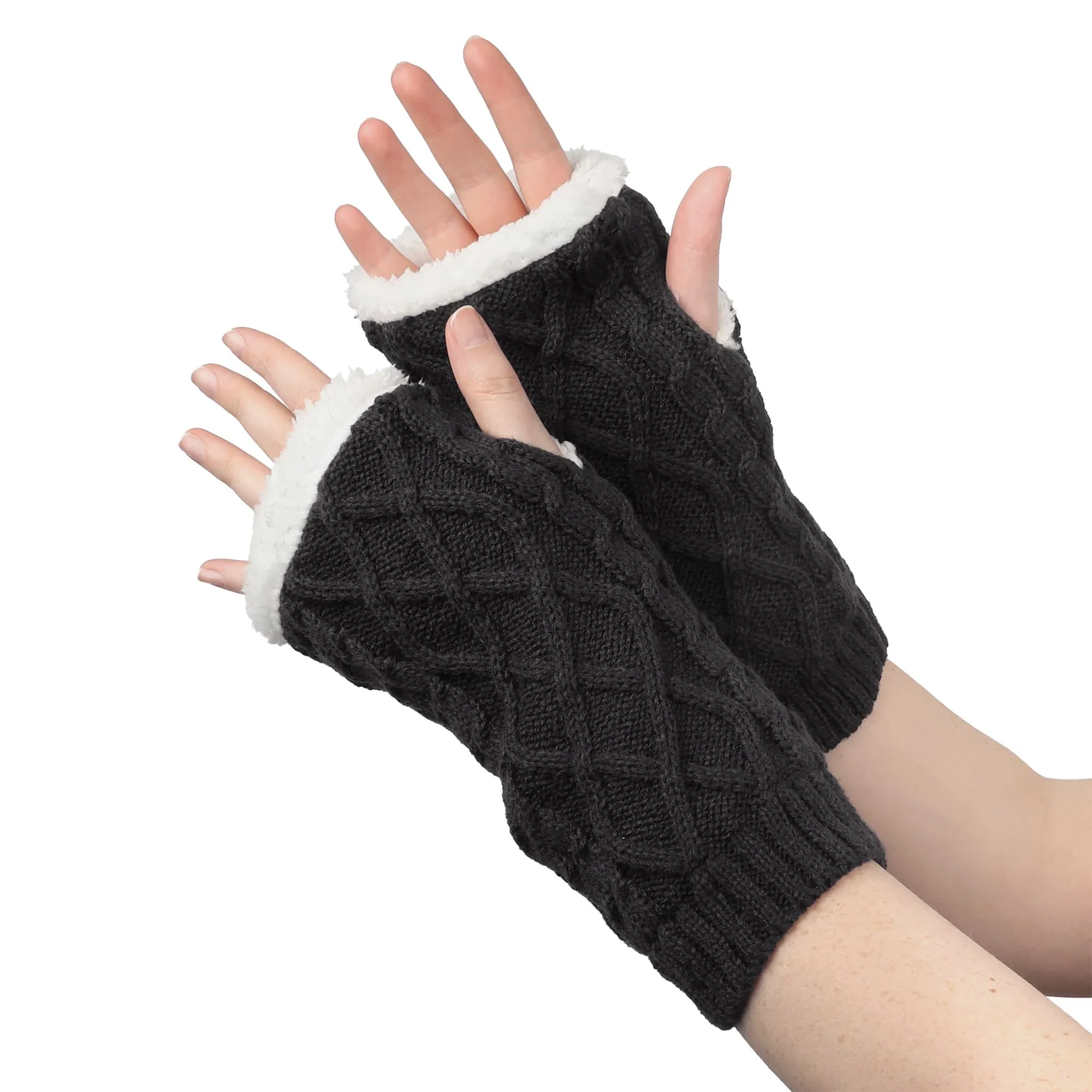 Lined Fingerless Gloves and Arm Warmers