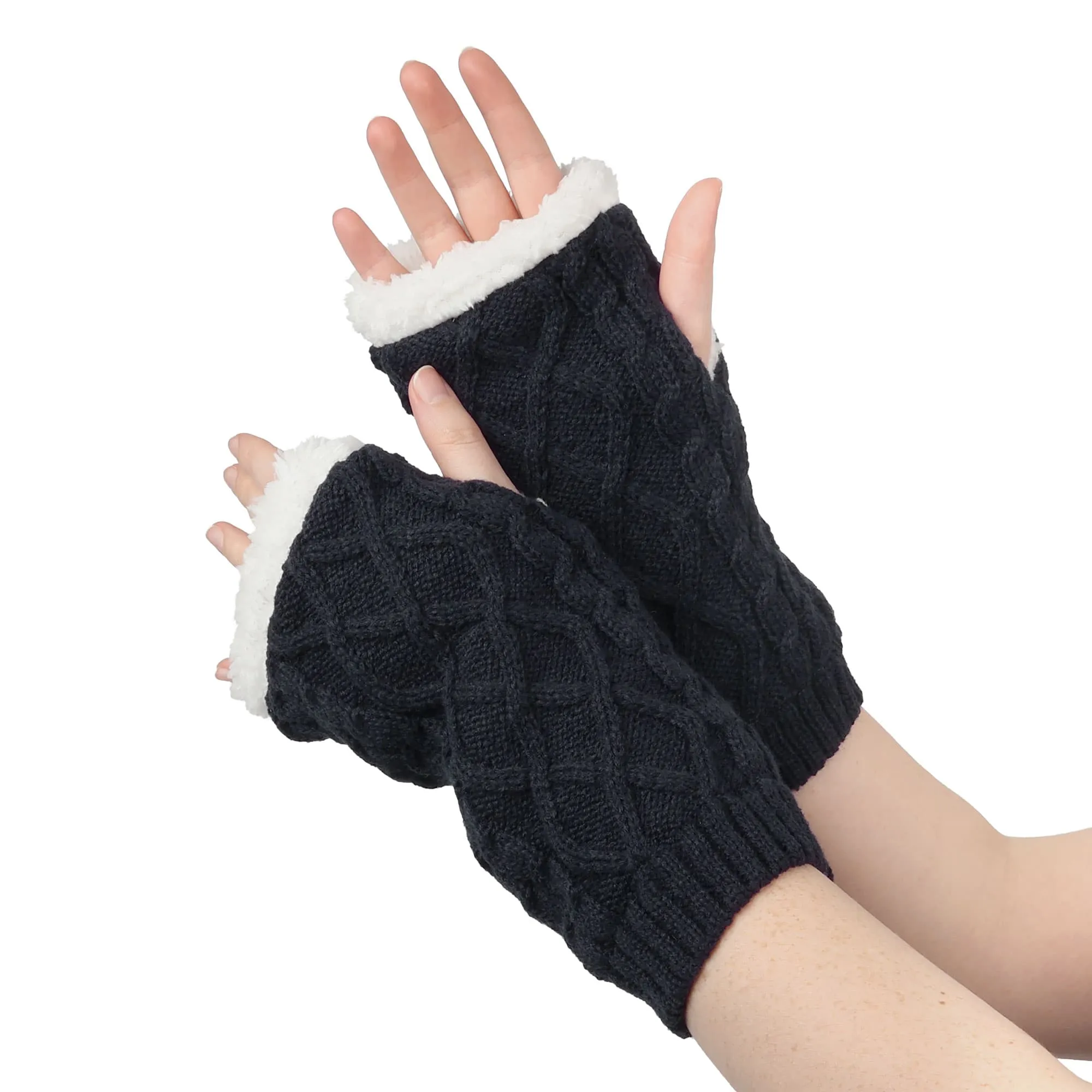 Lined Fingerless Gloves and Arm Warmers