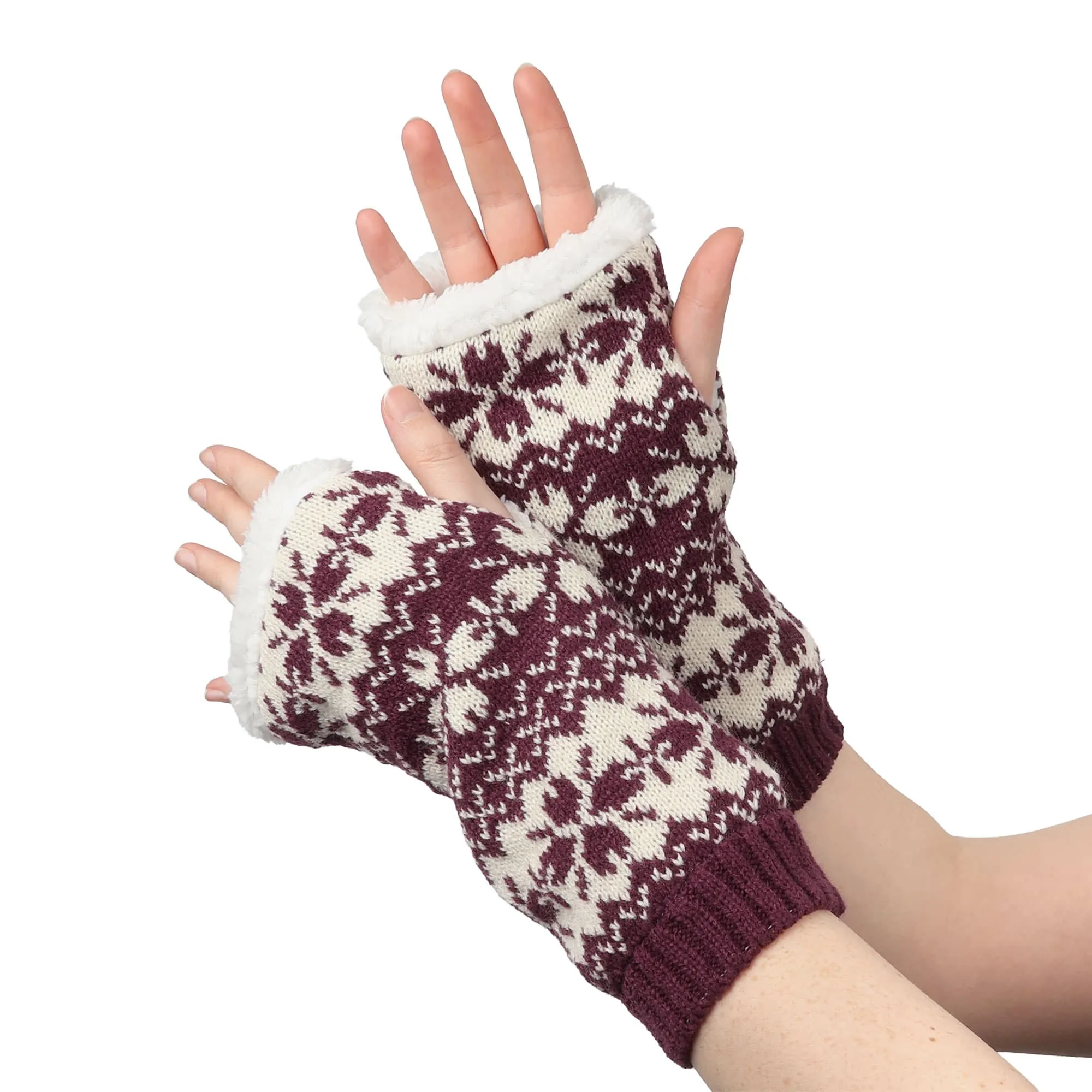 Lined Fingerless Gloves and Arm Warmers