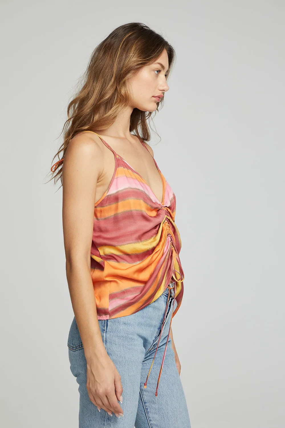 Lucca Tank Top - Sunset Stripe