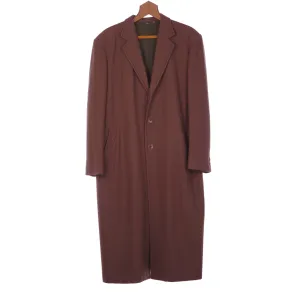 Lucky & Oscar Wool Brown Long Sleeved Mens Coat UK Size XXL.