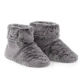 Luxury Grey Faux Fur Scented Heatable Slipper Boots